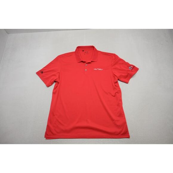 Adidas Golf Polo USA Golf Athletic Red Short Sleeve Shirt Mens Size XL - Picture 5 of 10